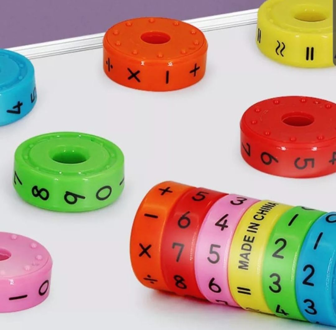 Magnetic Montessori Kids Preschool Educational Plastic Toys For Children Math Numbers DIY Assembling Puzzles Boys Girls Gifts