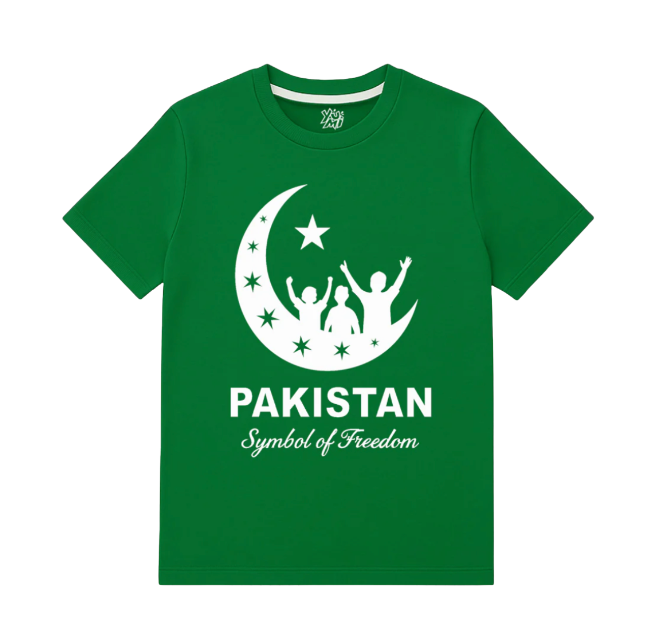 14th August kids dress, Green & White Azadi T-shirt, Independence Day kids clothing, Pakistan day shirt, boys & girls 14th August dress
