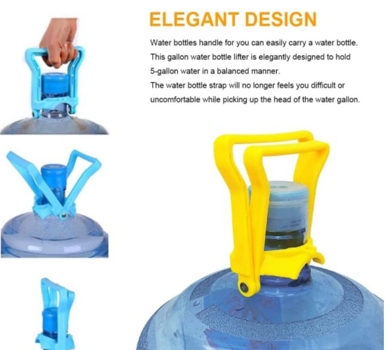Water Bottle Carrier Lifter, 19 L Water Bottle Handle Advanced Ergonomic Drinking Water Bottle Handle Anti-slip Easy
