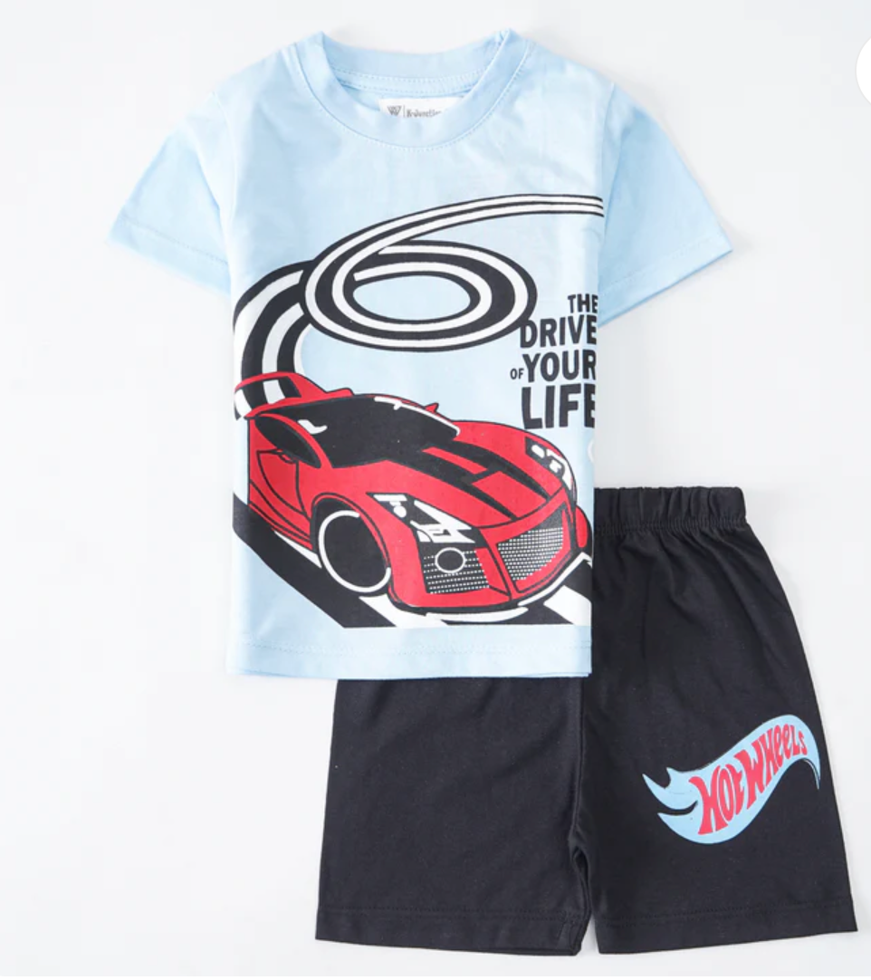 Boys Half Sleeves 2 Piece Suit