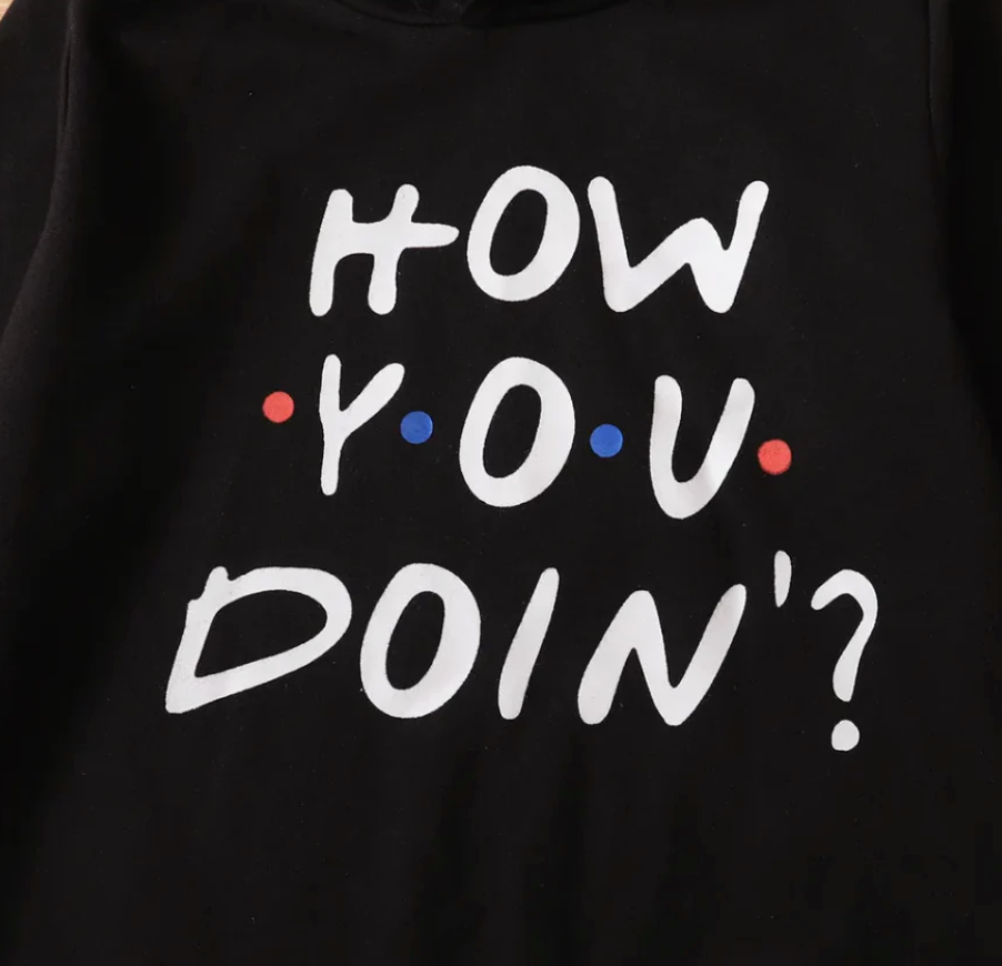 Boys “HOW YOU DOIN” Printed Tracksuit Set – Cool & Casual Outfit