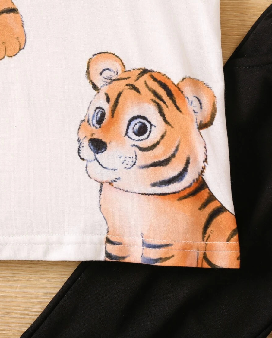 IM TIGER CUB Kids’ Tracksuit | Cute Tiger Print Sweatshirt & Pants Set
