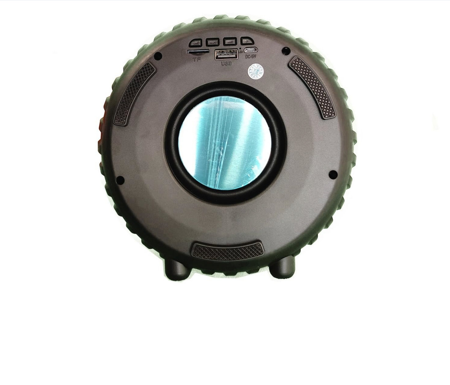 High-Powered Tyre-Shaped Bluetooth Speaker | Portable Wireless Speaker With Deep Bass, LED Lights & Unique Tire Design | Dynamic Sound For Home, Car & Outdoor Use