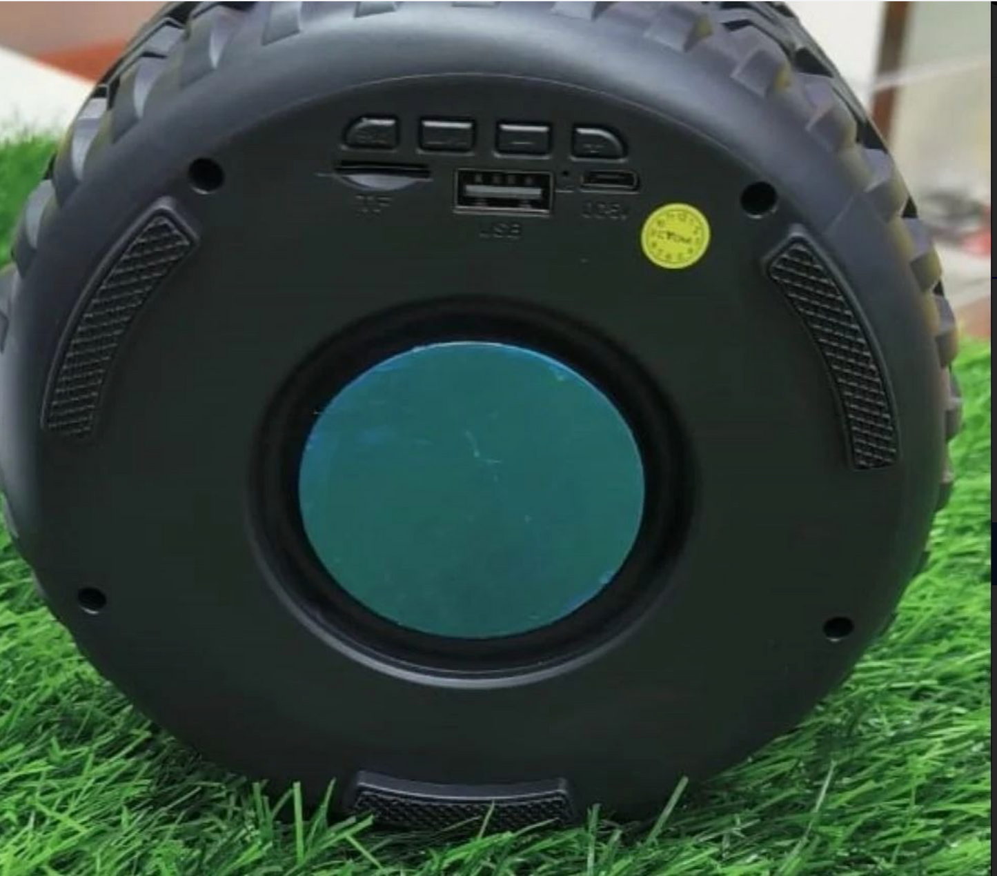 High-Powered Tyre-Shaped Bluetooth Speaker | Portable Wireless Speaker With Deep Bass, LED Lights & Unique Tire Design | Dynamic Sound For Home, Car & Outdoor Use