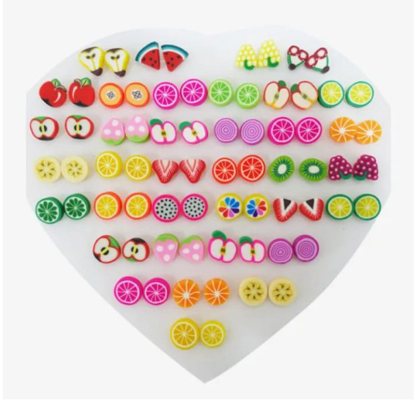36 Pair Trendy Ear Tops Set for Girls | Stylish Fashion Stud Earrings | Daily & Party Wear Jewelry