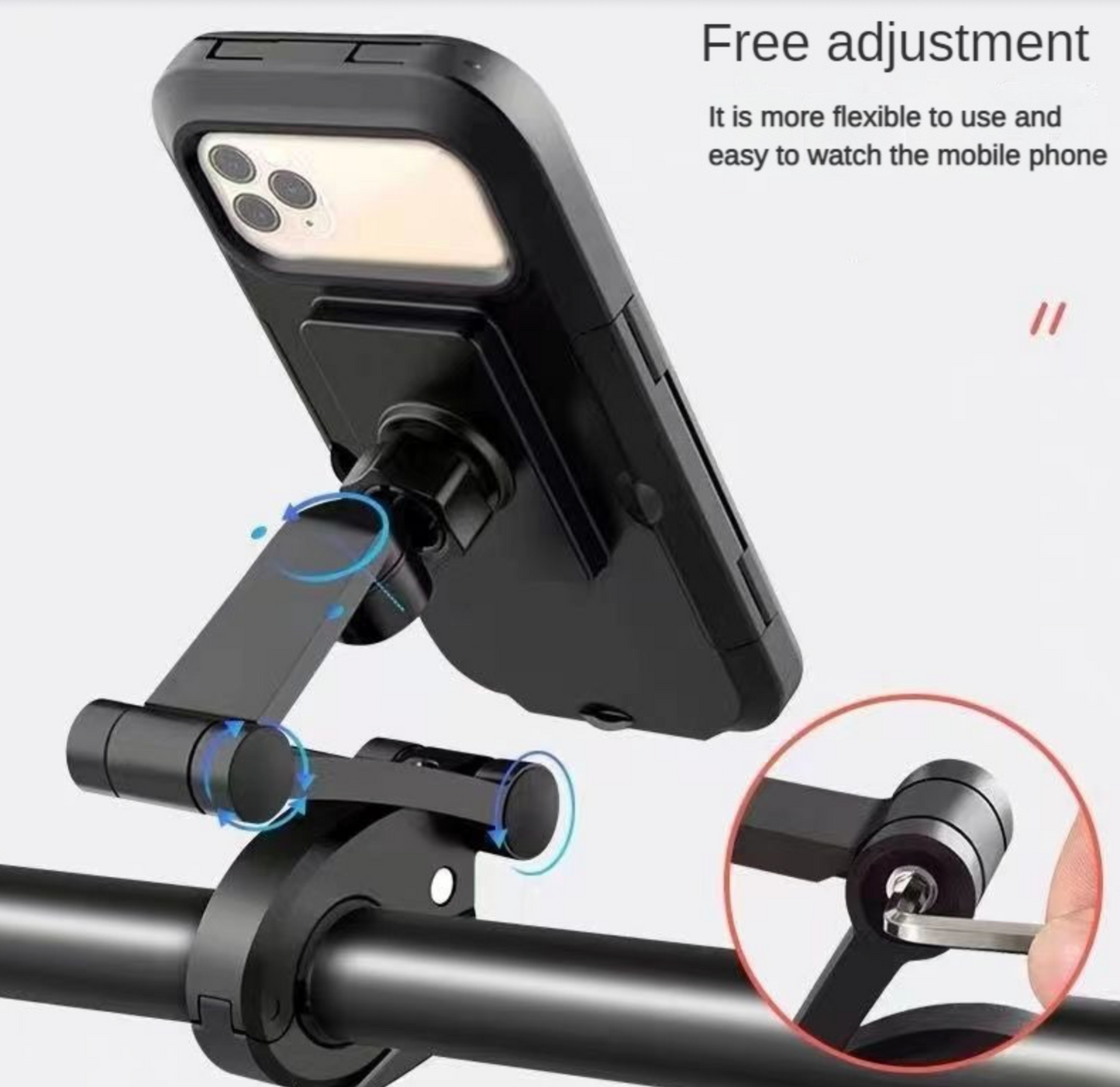 Waterproof Magnetic Bicycle Mobile Phone Holder – 360° Rotation
