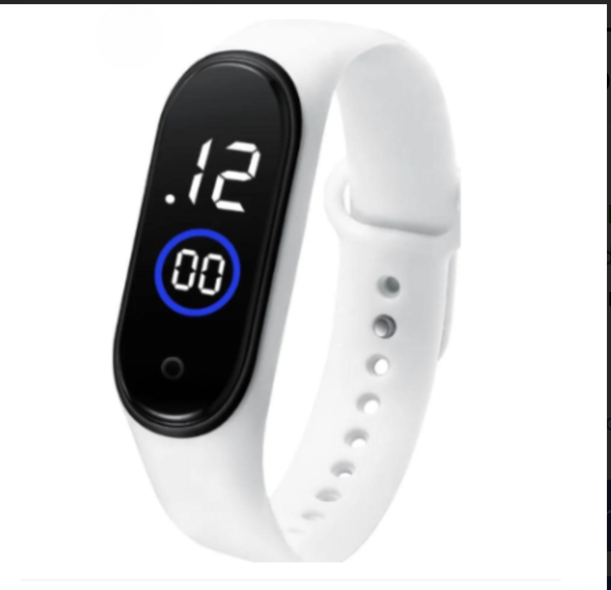 M4 LED Digital Sports Watch Bracelet – Waterproof Touch Display Wristband for Boys & Girls (Random Color)