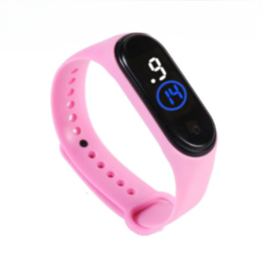 M4 LED Digital Sports Watch Bracelet – Waterproof Touch Display Wristband for Boys & Girls (Random Color)