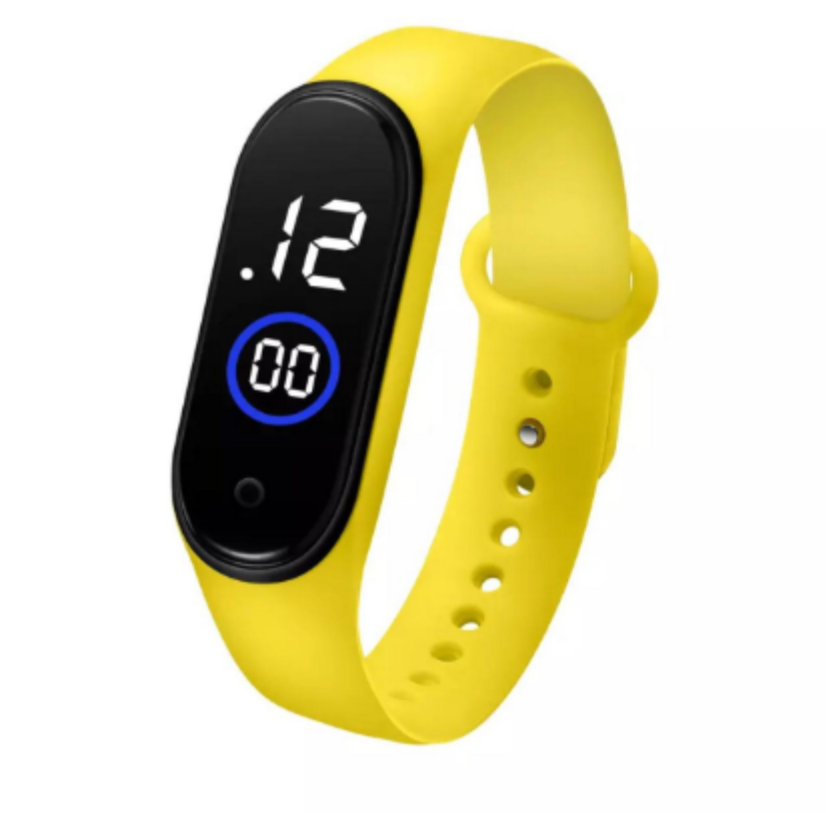 M4 LED Digital Sports Watch Bracelet – Waterproof Touch Display Wristband for Boys & Girls (Random Color)