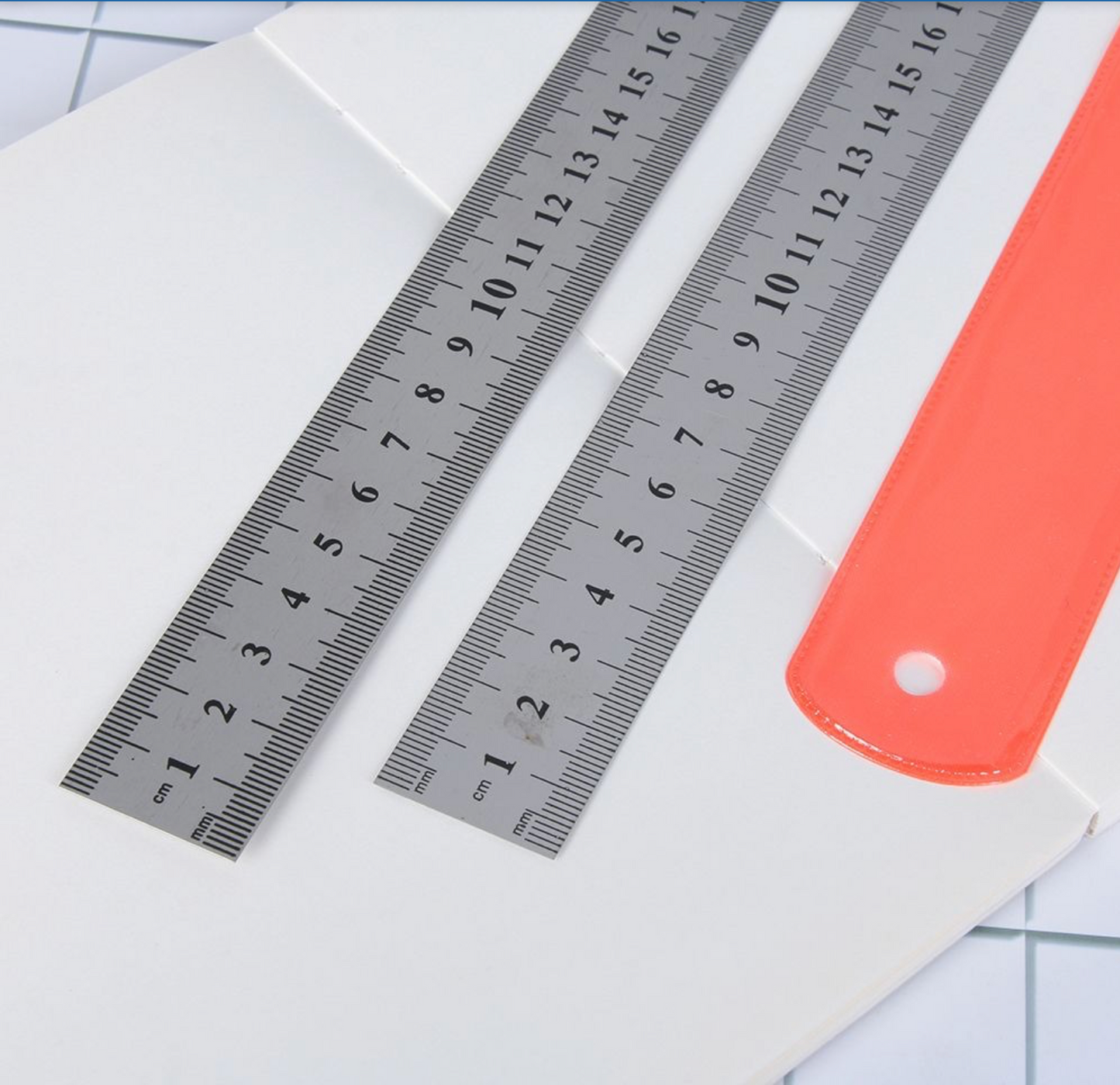 Stainless Steel 12-Inch Ruler – Durable Silver Measuring Tool for School, Office, Engineering, Drafting & DIY Projects