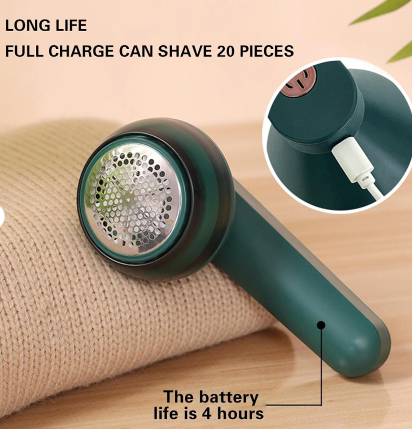 Rechargeable Fabric Shaver & Lint Remover – Powerful Sweater & Clothes Defuzzer, Portable Lint Shaver