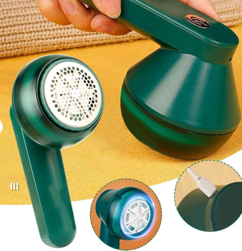 Rechargeable Fabric Shaver & Lint Remover – Powerful Sweater & Clothes Defuzzer, Portable Lint Shaver