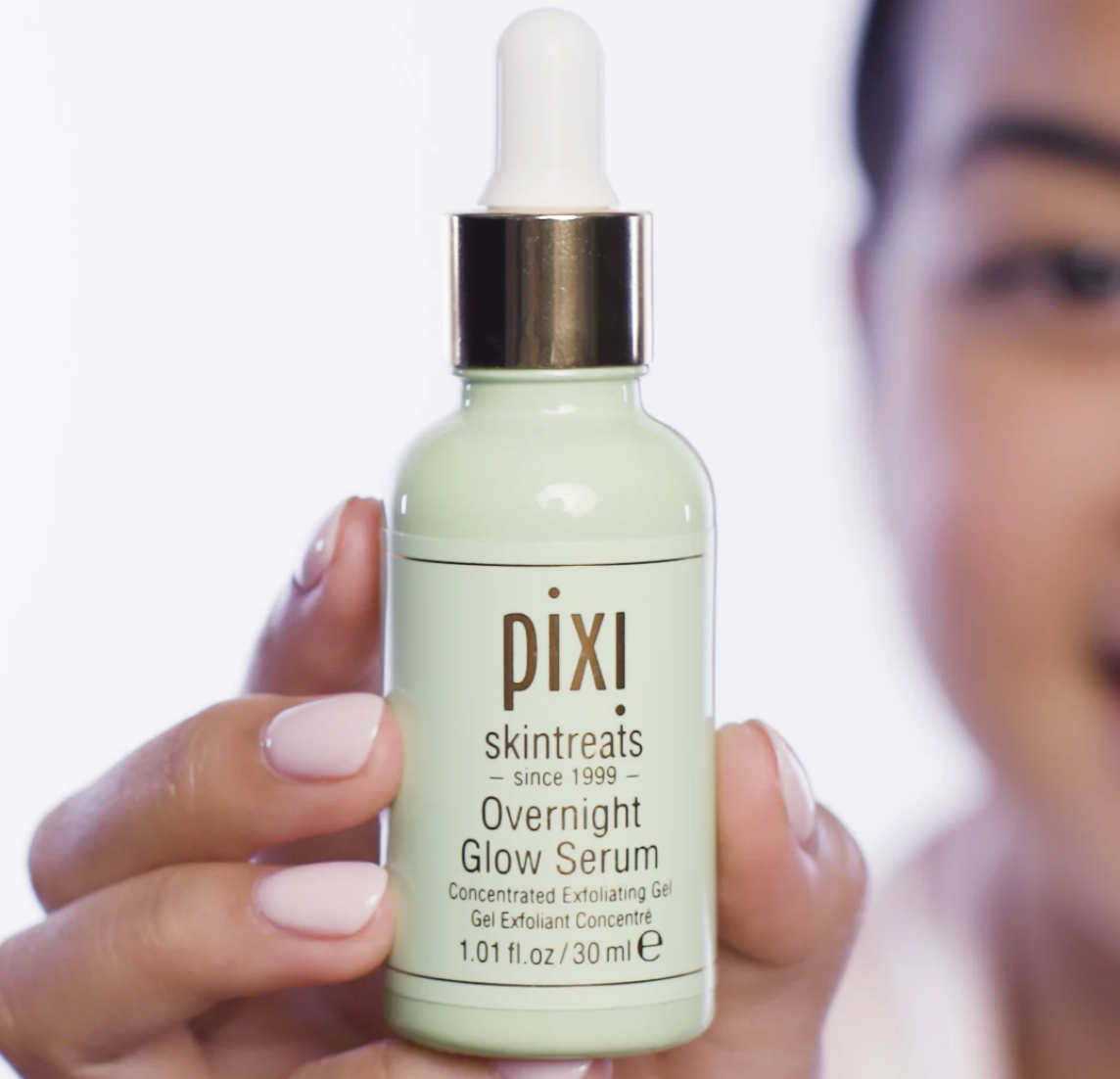 Pixi Overnight Glow Serum 30ml Exfoliating Brightening Serum with 10% Glycolic Acid and Vitamins