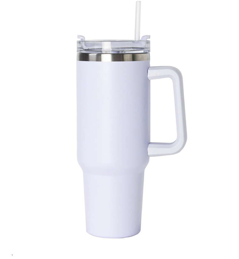 Stanley 40oz (1200ML) Stainless Steel Vacuum Insulated Tumbler with Straw – Double Wall Travel Mug for Hot & Cold Drinks (Random Color)