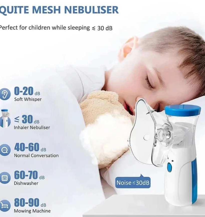 Portable Nebulizer for Asthma – Compact Inhaler Nebulizer Machine for Kids & Adults | Medical-Grade Steam Therapy Device for Easy Breathing Relief