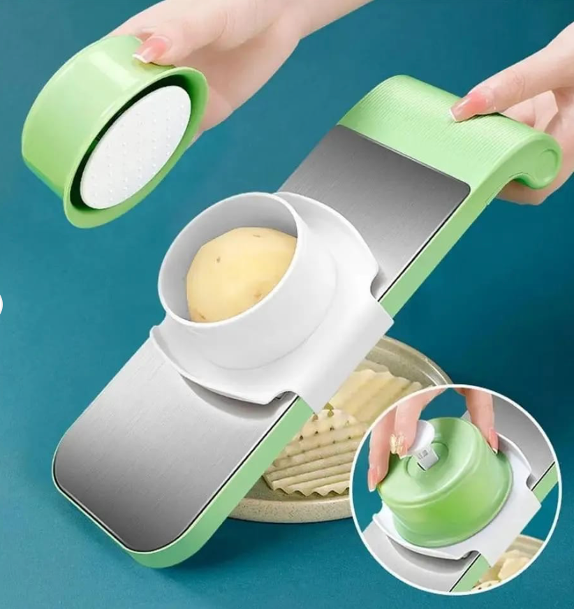 5-In-1 Multi-Functional Vegetable Slicer & Grater | Adjustable Mandoline Cutter for Fruits & Vegetables