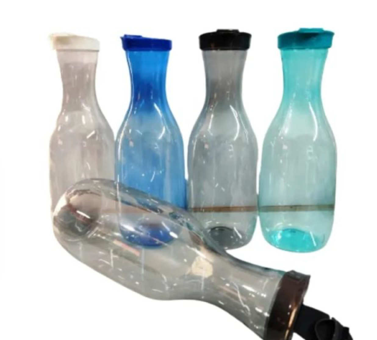 4 PCS Water Bottle For Drinking / Water Bottel For Fridge Transparent Water Bottle (random Color) 1700 Ml
