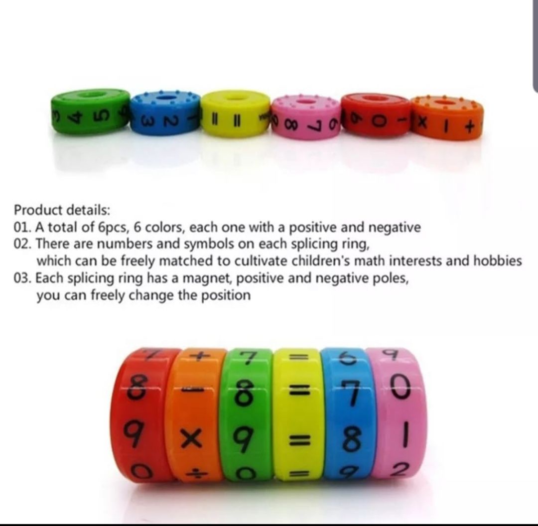 Magnetic Montessori Kids Preschool Educational Plastic Toys For Children Math Numbers DIY Assembling Puzzles Boys Girls Gifts