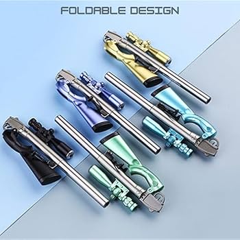 Gun-Shaped Gel Pen | Premium Metal Body Smooth Writing Pen | Unique Stationery Gift For Students, Kids & Collectors