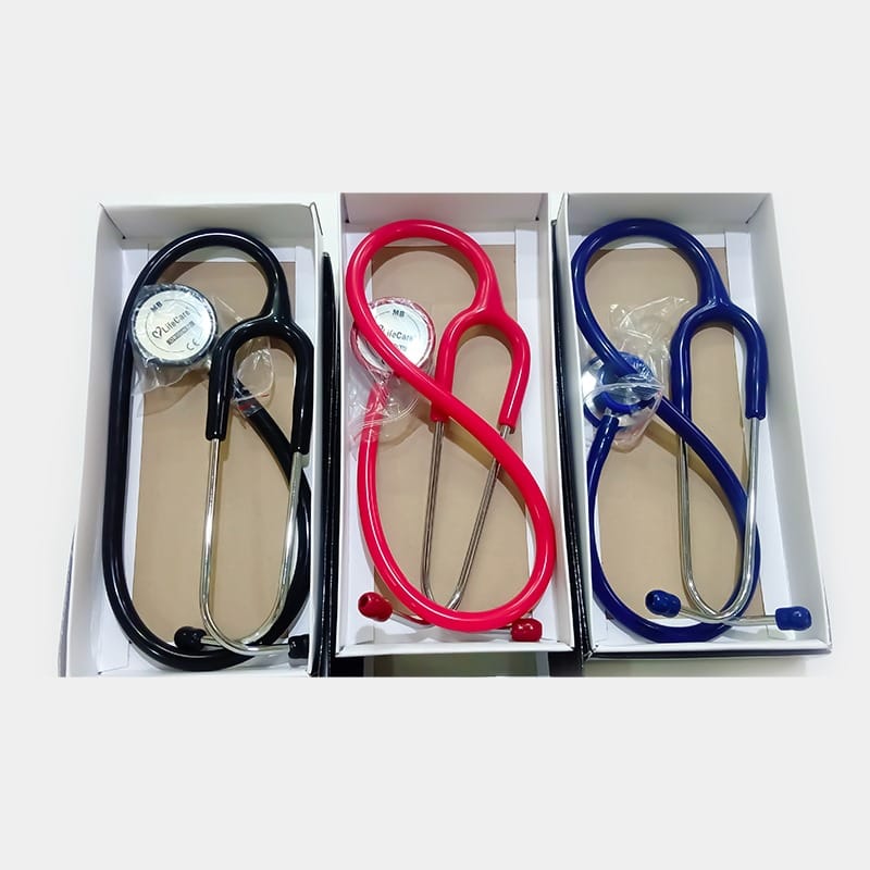 ESteth Classic stainless steel stethoscope – Dual Head Cardiac Quality Stainless Steel, Non-Chill Ring – 32″ Professional Medical Stethoscope