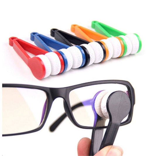 Mini Microfiber Eyeglasses Cleaner – Pocket-Size Lens Cleaning Tool (Random Color)