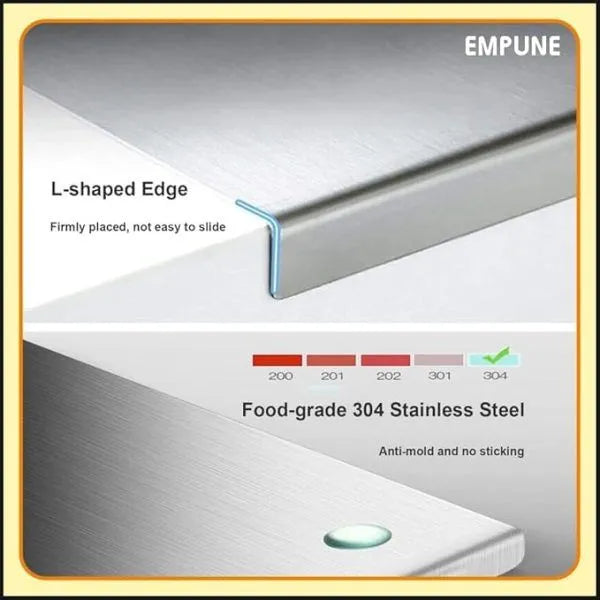Stainless Steel Cutting Board Durable / Rolling Pins For Baking Kitchen
