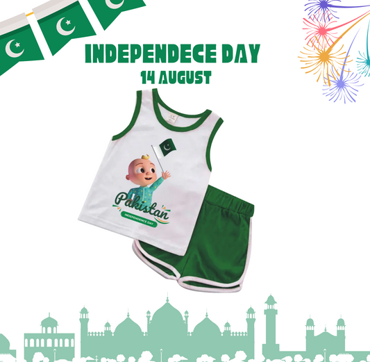 Kids Azadi T-Shirt & Shorts – 14 August Outfit