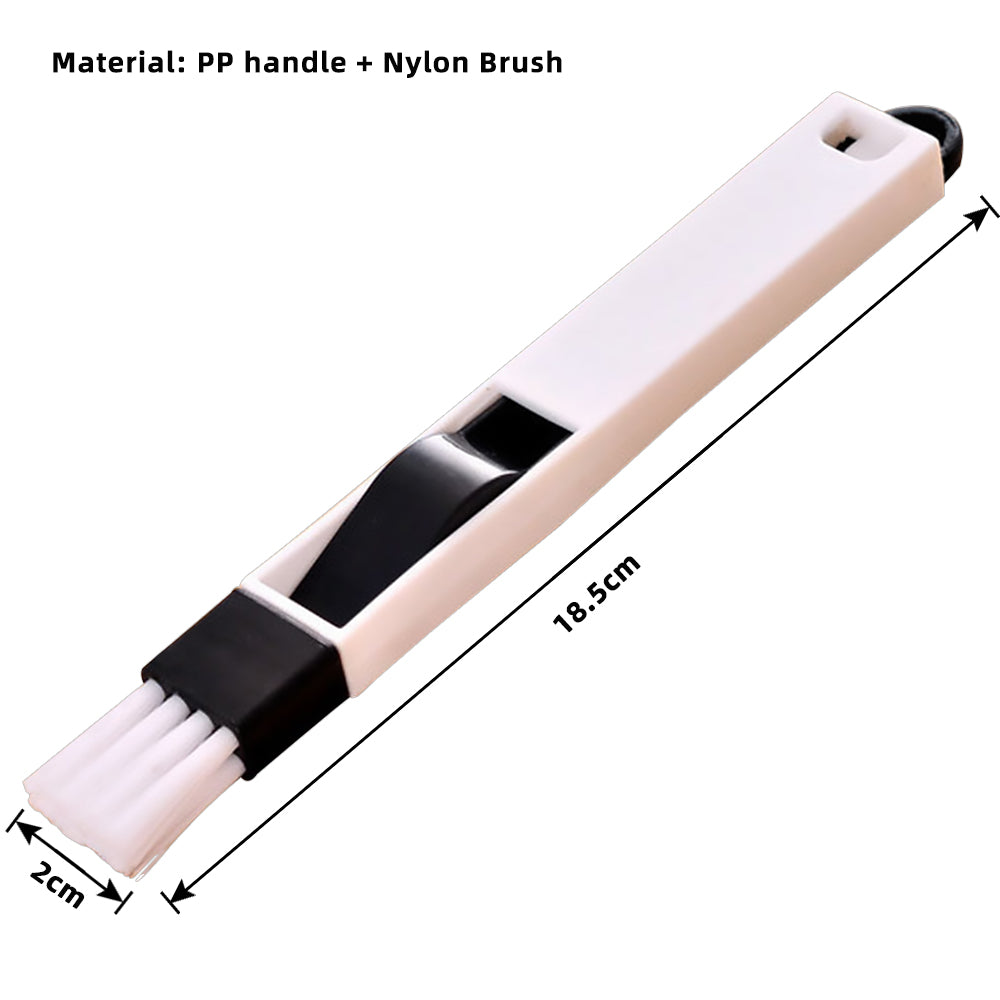 2 in 1 mini Cleaning Accessories For Home Multipurpose Mini Cleaning Brush For Windows , Keyboard , Corner , Basin Etc - 2 In 1 Window Brush - 1 Pc
