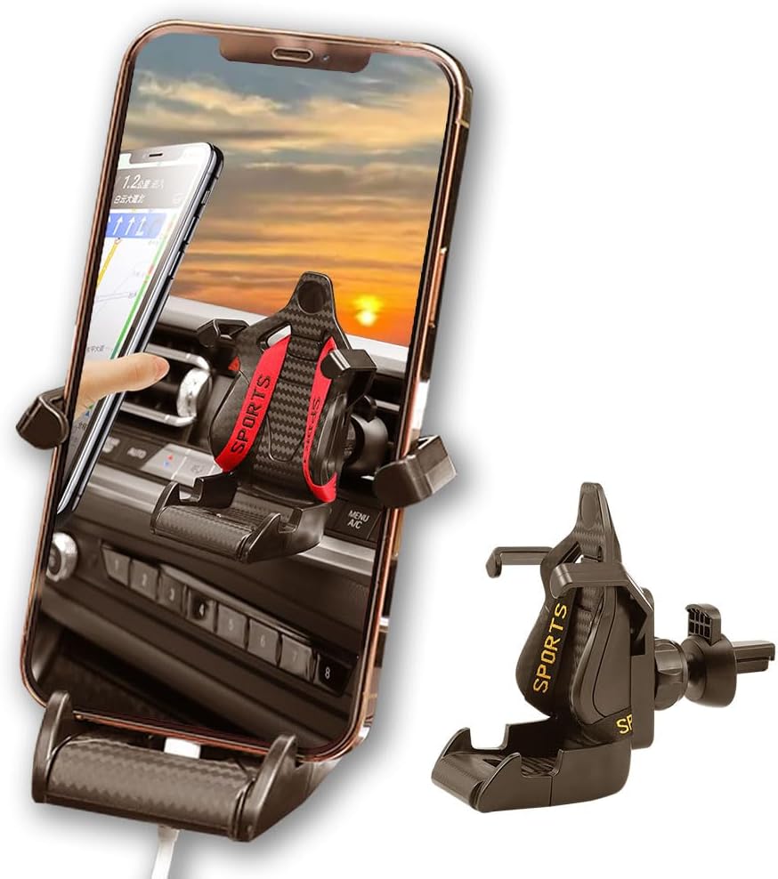 Universal Seat Style Mobile Phone Holder Car, Air Vent Clip Mount Holder Car Racing Outlet SeatHolder Air Design Navigation
