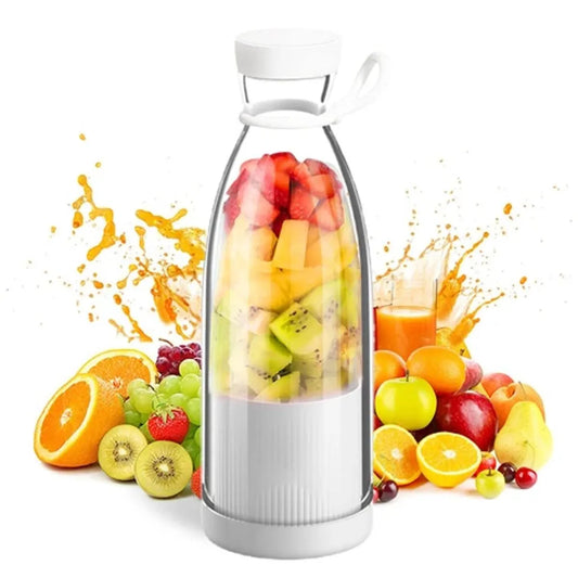 Juicer Blender 420ML Portable Fruit Juicer Mini Electric Juice Cup Wireless Electric Blender Juice Mixer Shakes Juicer Cup USB Rechargeable Blender