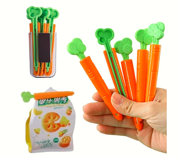 Carrot shaped Magnetic clip 5 Pack