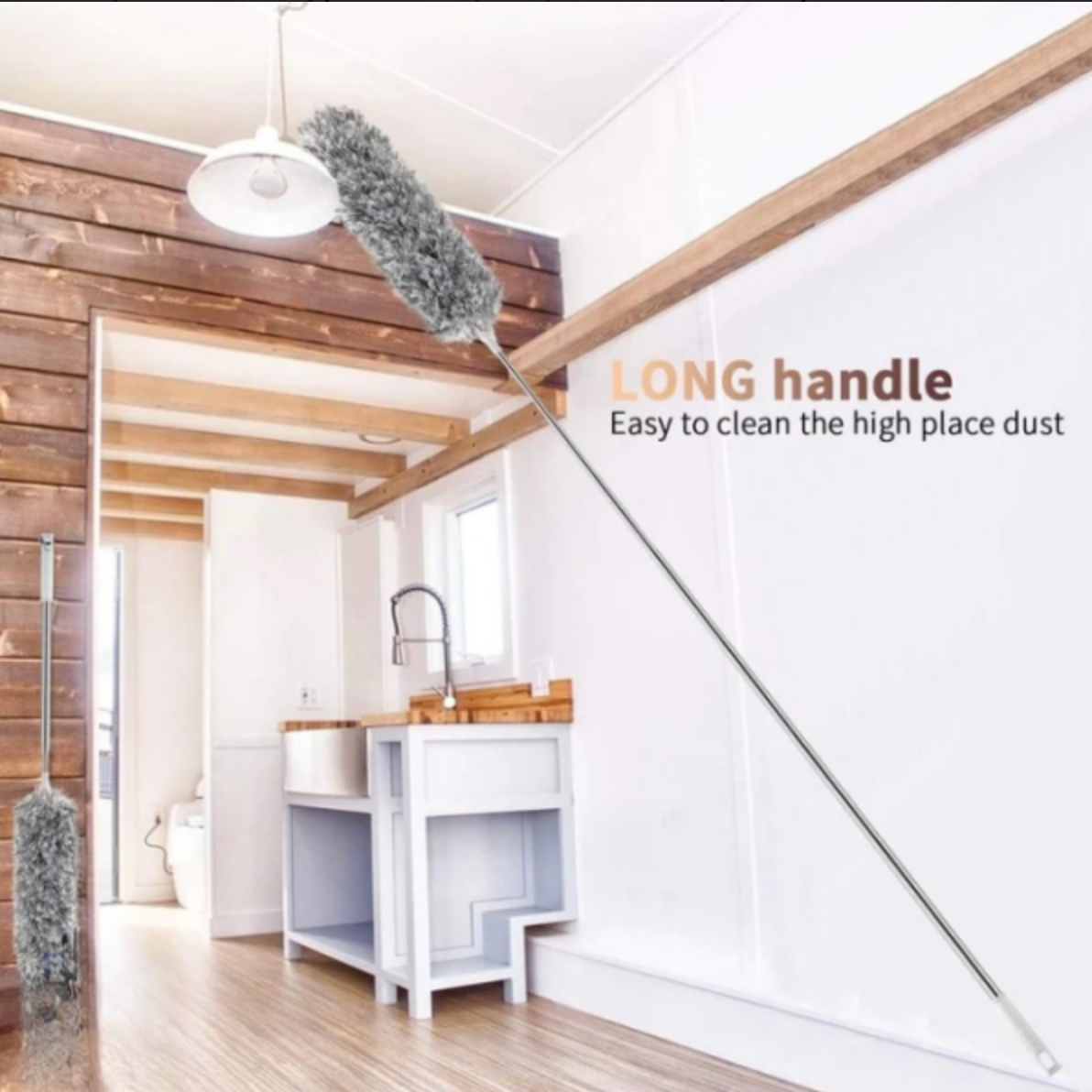 Extendable Telescope Microfibre Duster with Extra Long Pole