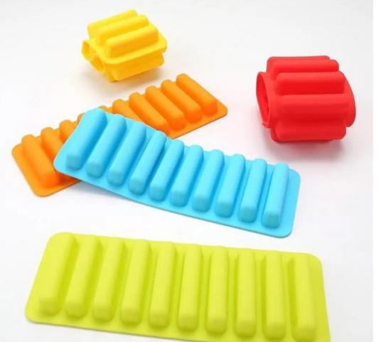 Silicone Ice Cube Tray Mold Finger 10 Grid Chocolate Mold Tray For Water Bottle Ice Cream Pudding Maker Mold Bar Kitche
