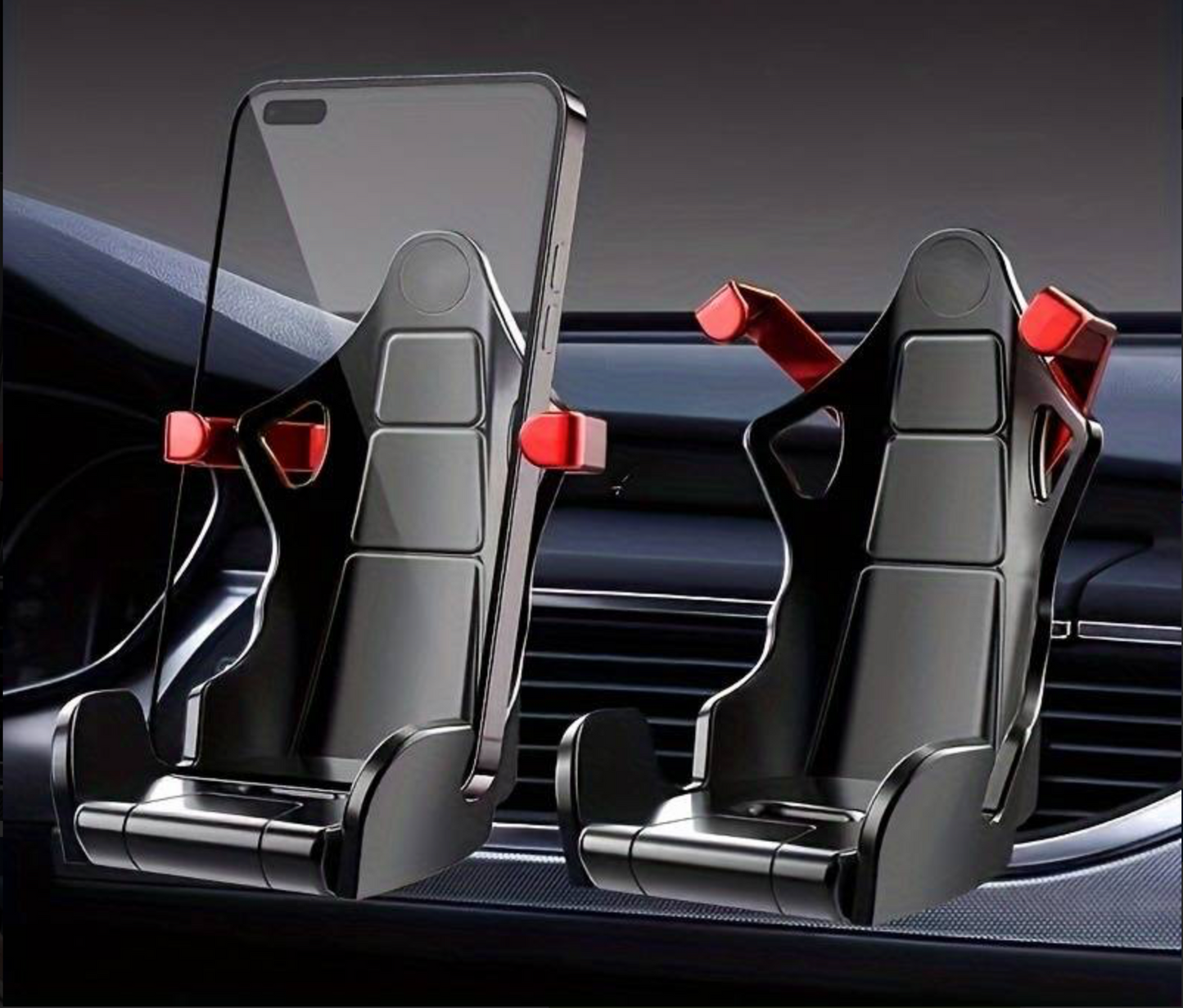 Universal Seat Style Mobile Phone Holder Car, Air Vent Clip Mount Holder Car Racing Outlet SeatHolder Air Design Navigation