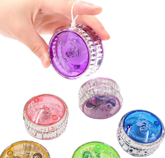 Light-up Yo-yo Toy For Kids  Colorful Flashing Led Yo-yo For Boys & Girls – Fun Classic Spinning Toy For Beginners, Party Favors, Gifts & Outdoor Play – Random Color