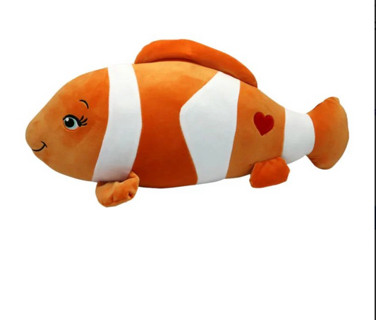 Cute Clown Fish Soft Stuffed Plush – 65cm Large Cartoon-inspired Plush Toy For Kids, Toddlers & Plush Collectors – Adorable Nemo-style Ocean Animal Pillow For Cuddling, Gifting & Room Decor