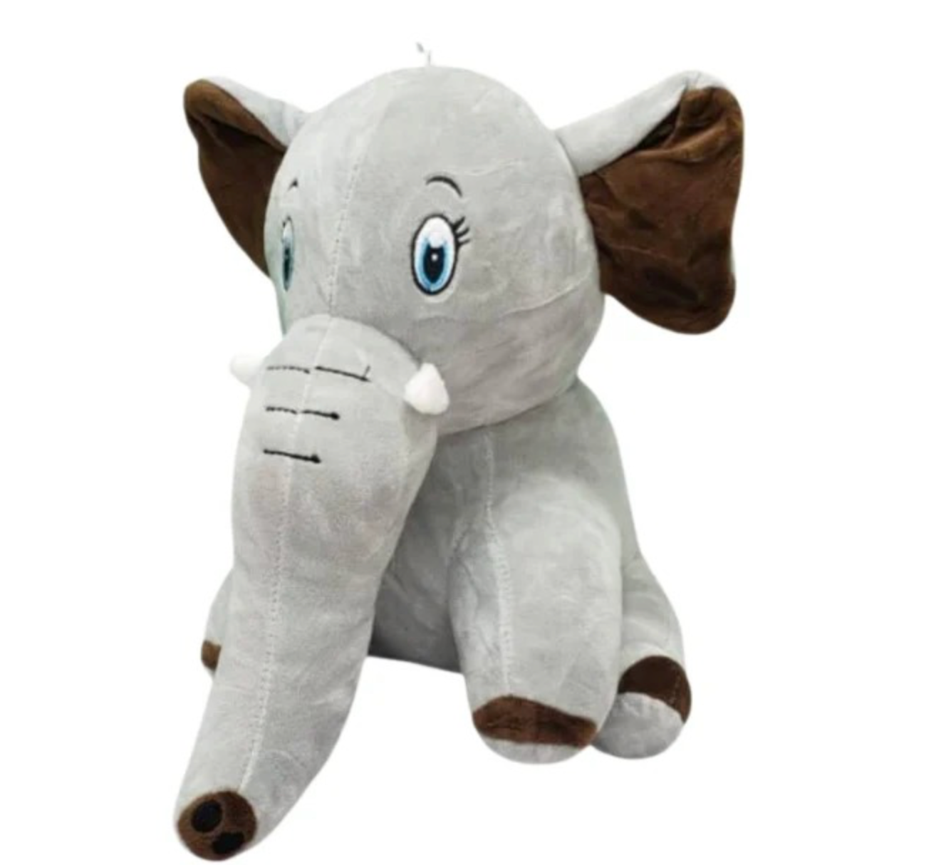 Adorable Sitting Baby Elephant Stuffed Toy – 30cm Soft Plush Animal Doll For Kids, Toddlers & Babies