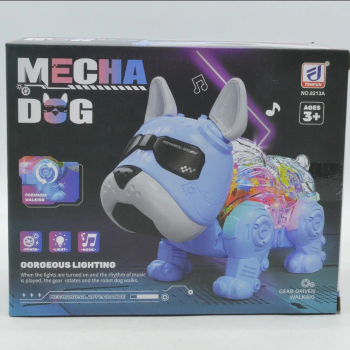 Mecha Dog Interactive Robot Toy – Walking, Music & Lights For Kids Ages 3 - 10 | Best Quality Toy