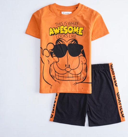 Boys Half Sleeves 2 Piece Suit