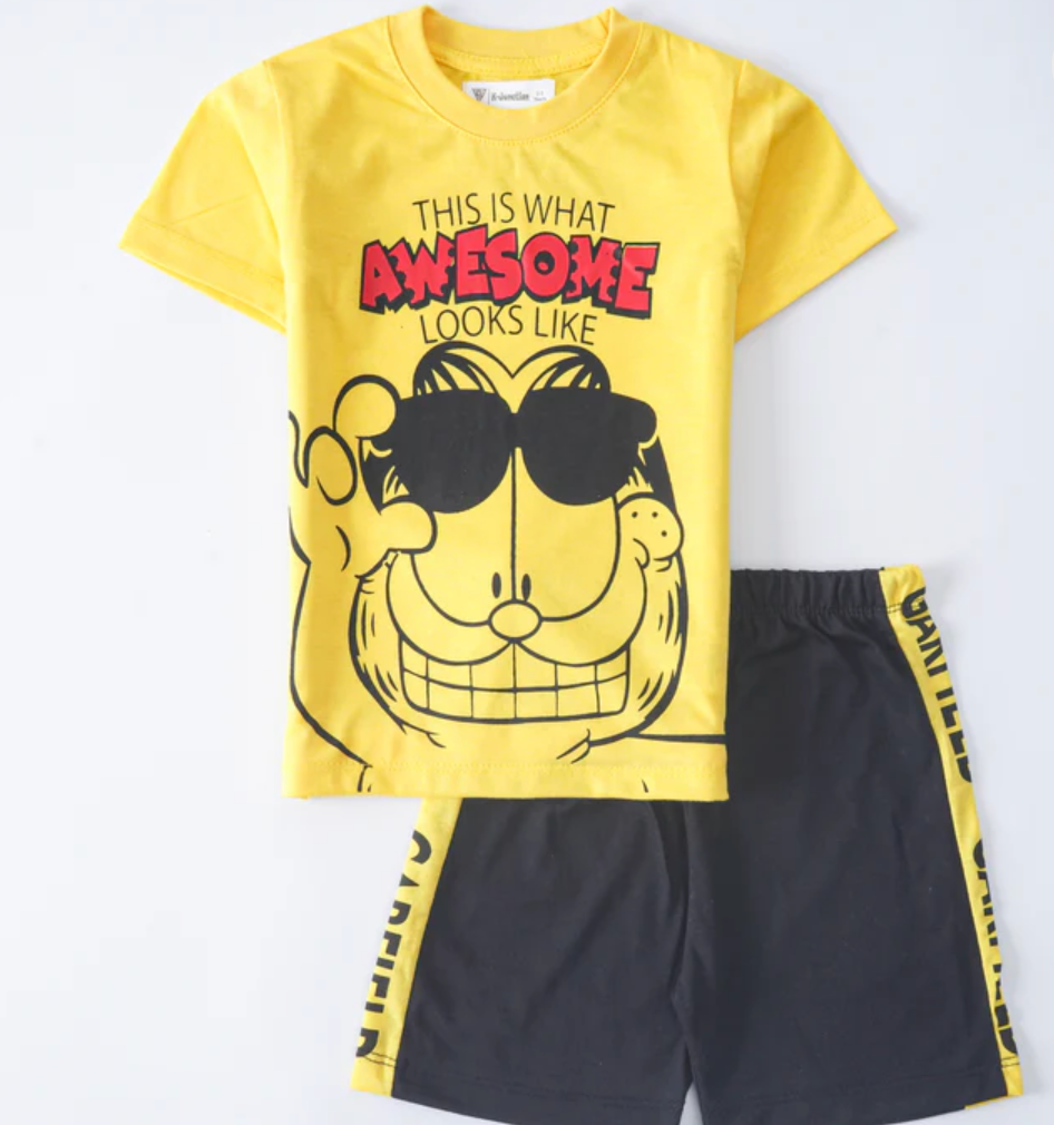 Boys Half Sleeves 2 Piece Suit