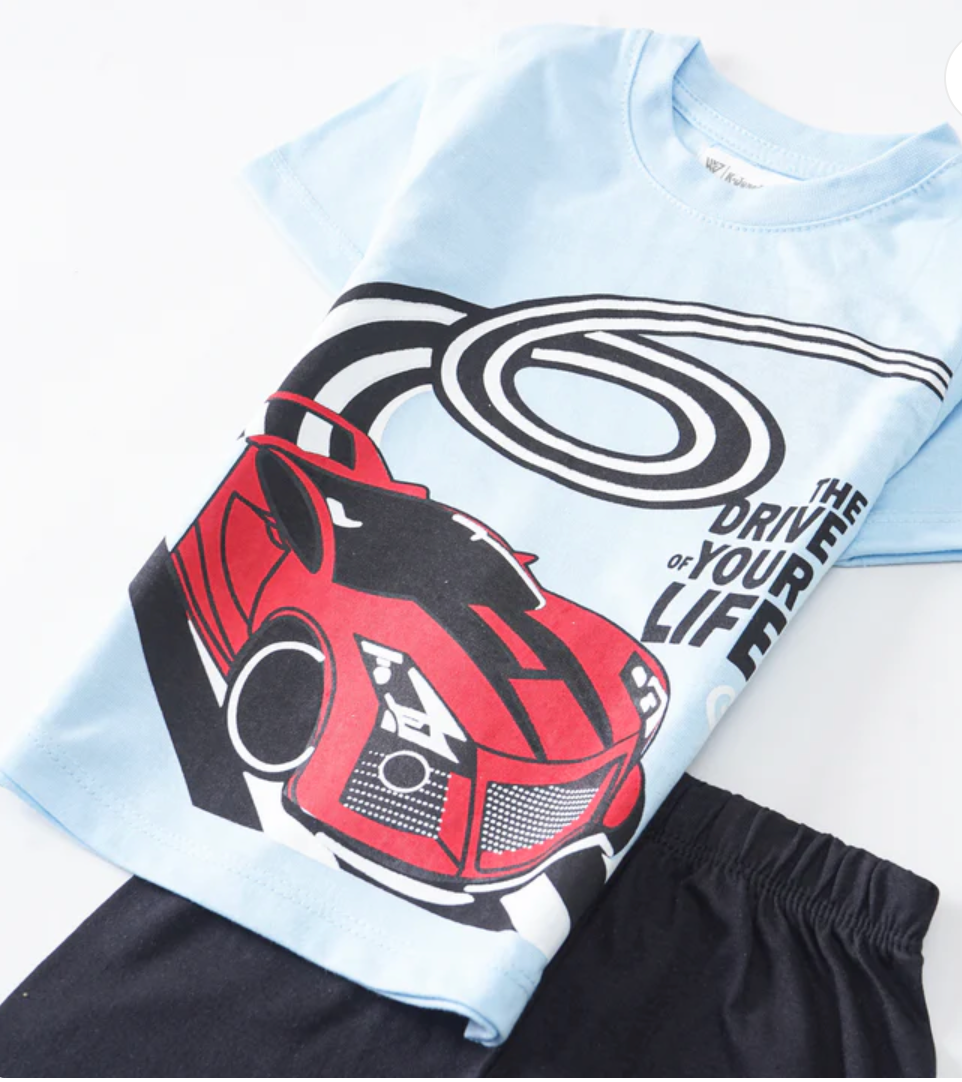 Boys Half Sleeves 2 Piece Suit