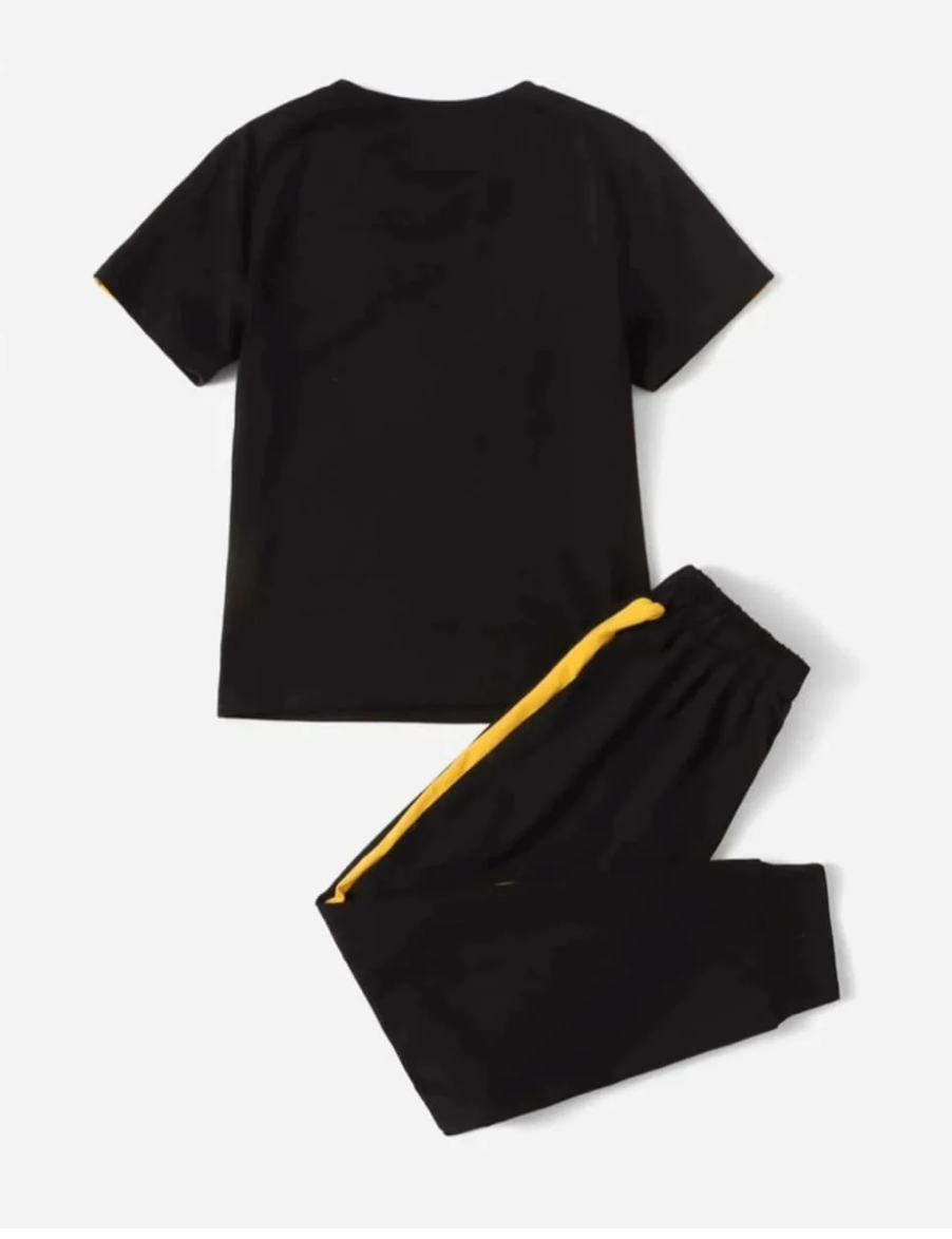 Boys “WHAT” Printed Tracksuit Set | Trendy Kids’ Loungewear & Sportswear