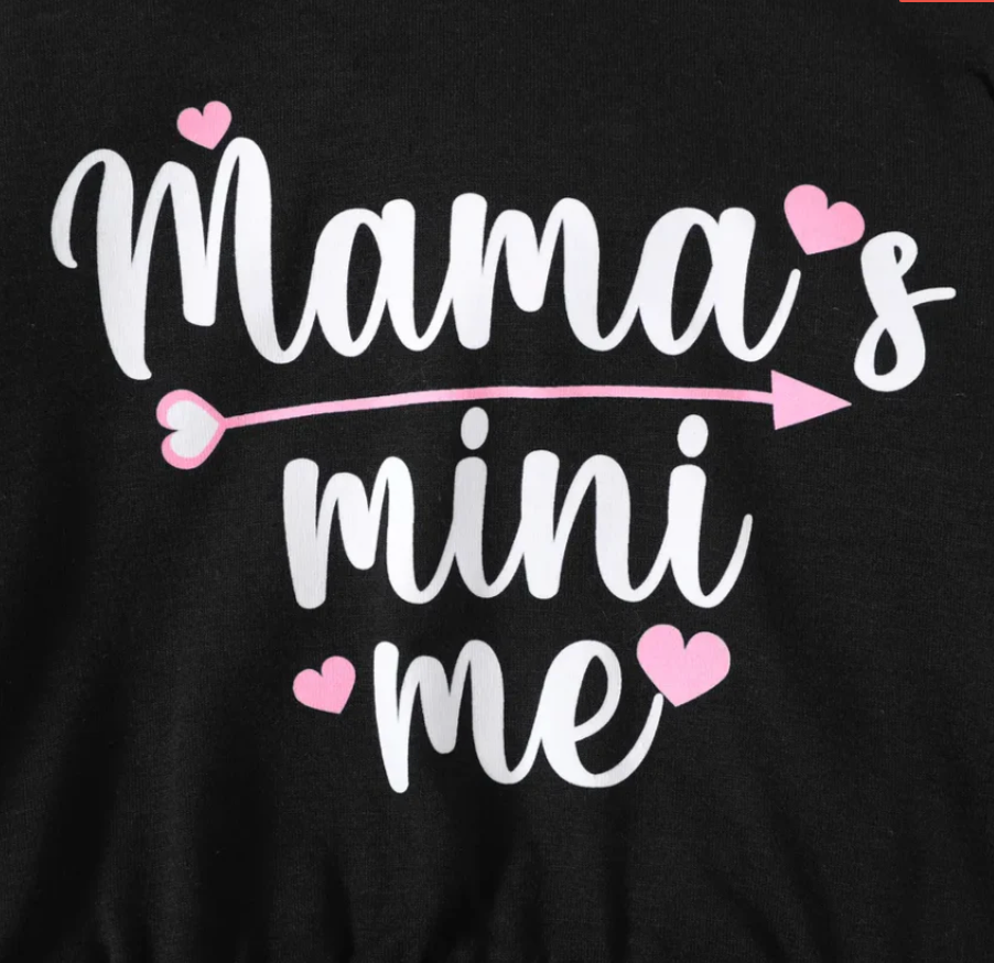 Girls Tracksuit 'MAMAS MINI ME TRACKSUIT' | Cute Matching Sweatshirt & Pants Set for Kids