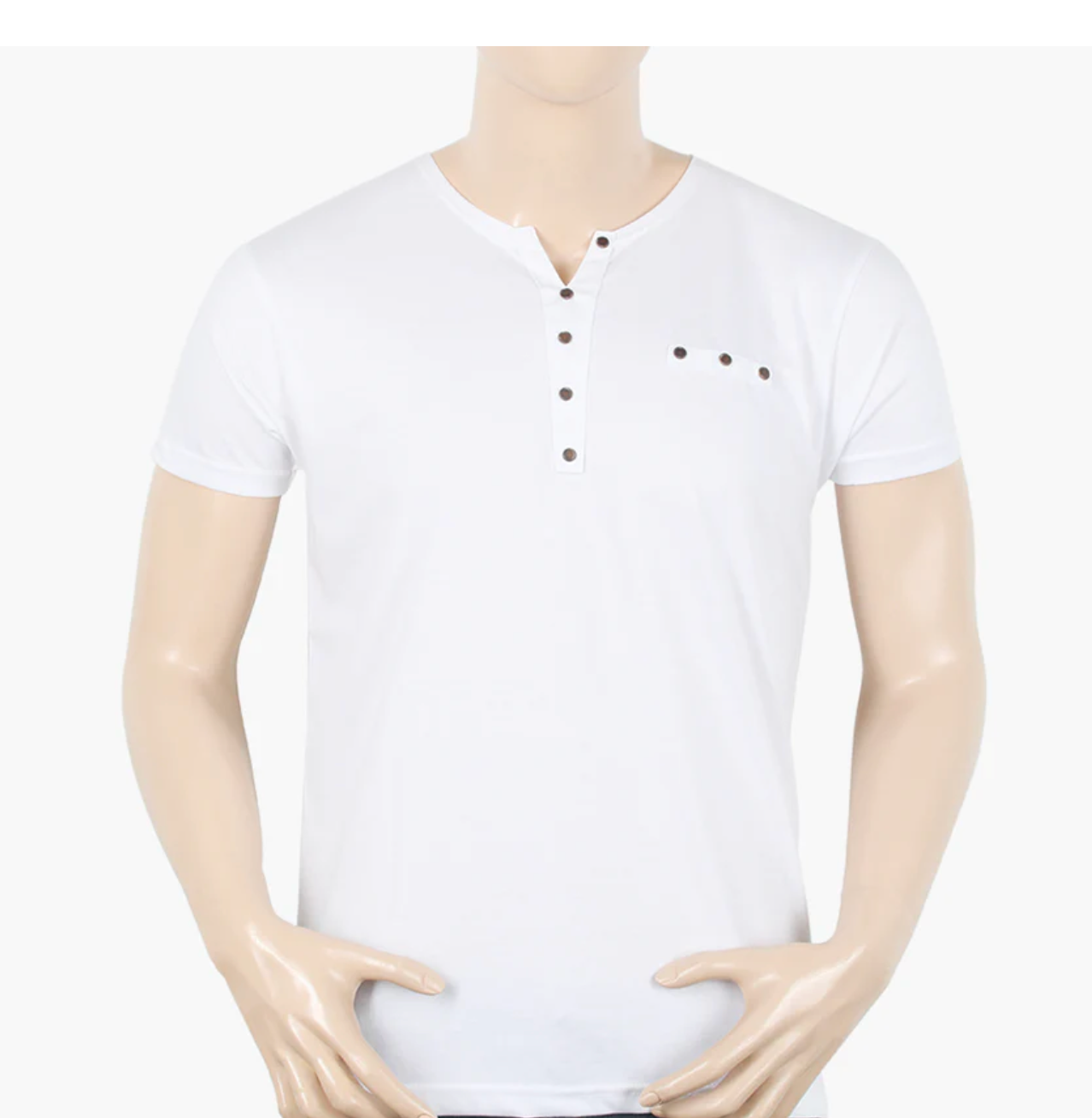 Men’s Half Sleeves T-Shirt - White | Classic Everyday Essential