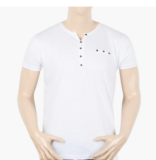 Men’s Half Sleeves T-Shirt - White | Classic Everyday Essential