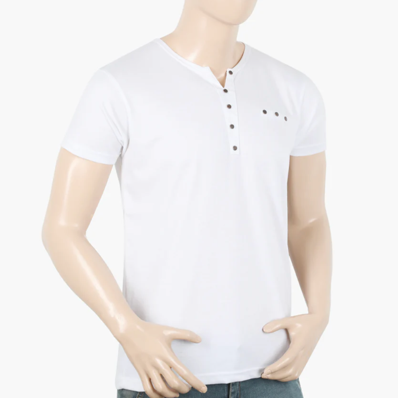 Men’s Half Sleeves T-Shirt - White | Classic Everyday Essential