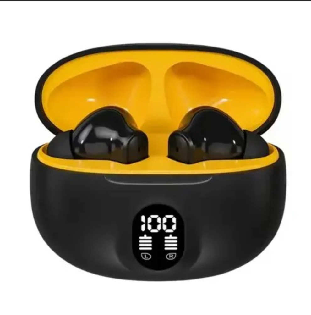 M04 TWS Wireless Bluetooth Earbuds with LED Display | Mic In-Ear Headphones | Immersive Stereo Sound | Type-C Fast Charging | Bluetooth 5.3 for Android & iPhone