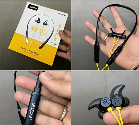 Realme Wireless Stereo Neckband Headset – Bluetooth 5.0 | Deep Bass | Long Battery Life | Sweatproof Sports Earphones
