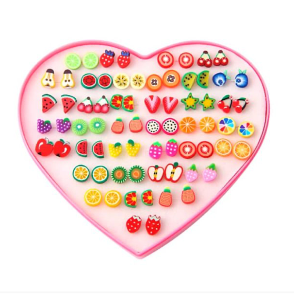 36 Pair Trendy Ear Tops Set for Girls  | Stylish Fashion Stud Earrings | Daily & Party Wear Jewelry