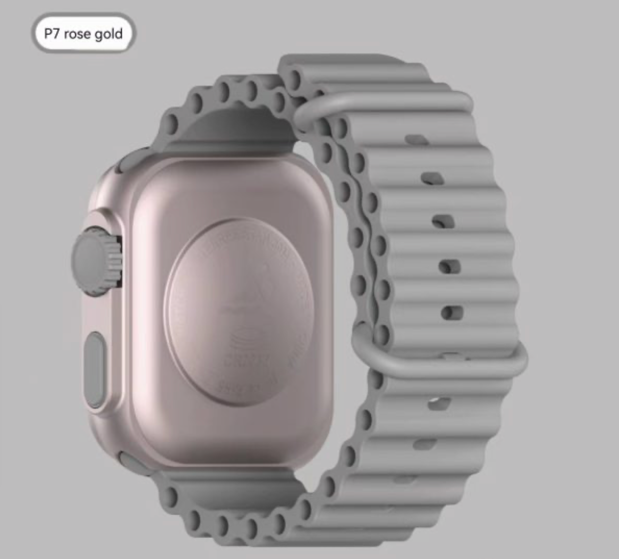 P7 Rose Gold LED Electronic Watch | Stylish Marine Band Digital Sports Watch for Kids & Students | Waterproof Touch Screen Children’s Watch